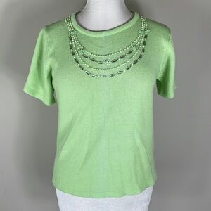 Short sleeve sweater
